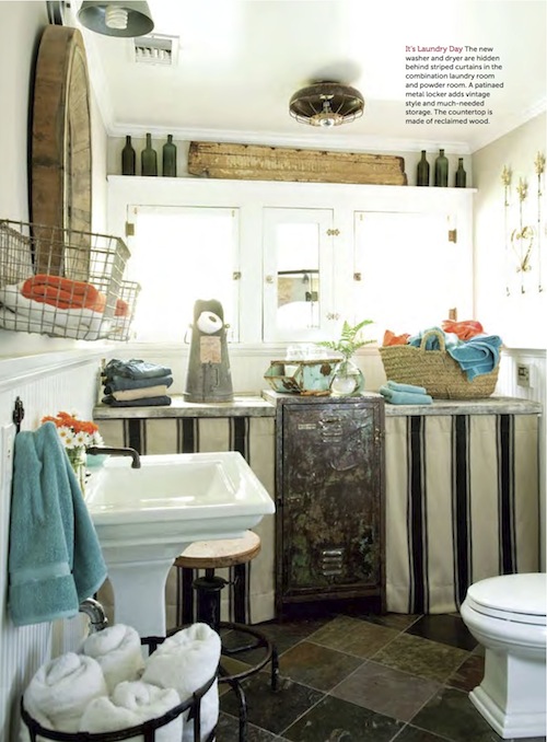 cuarto de lavado vintage