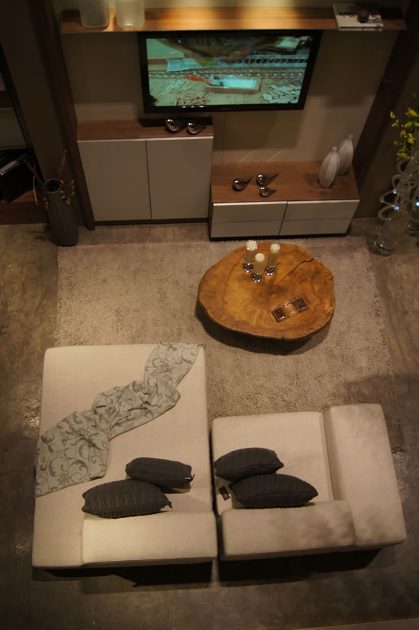 mesa de centro tipo tronco