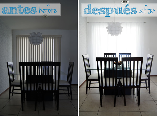 comedor antes despues