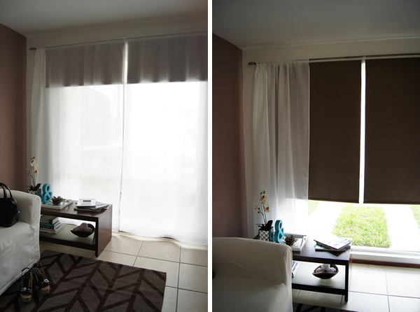 cortinas abiertas cerradas