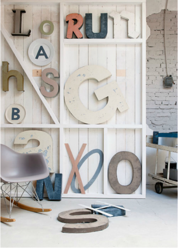 letras en repisas | casa haus