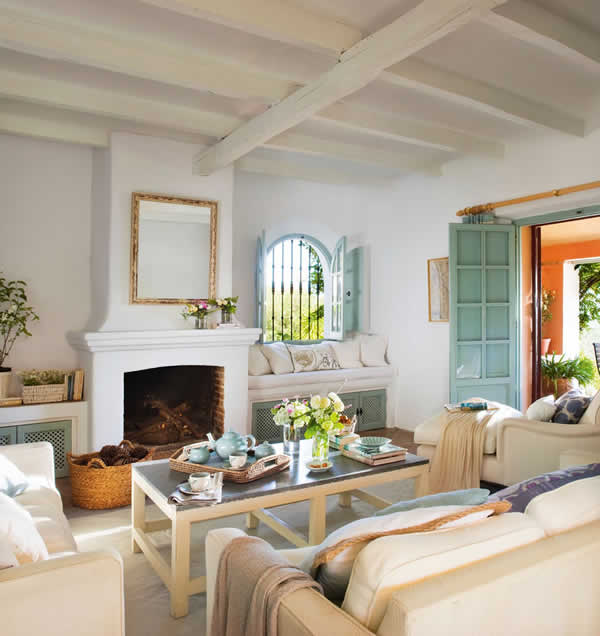 sala blanca mediterranea | Casa Haus