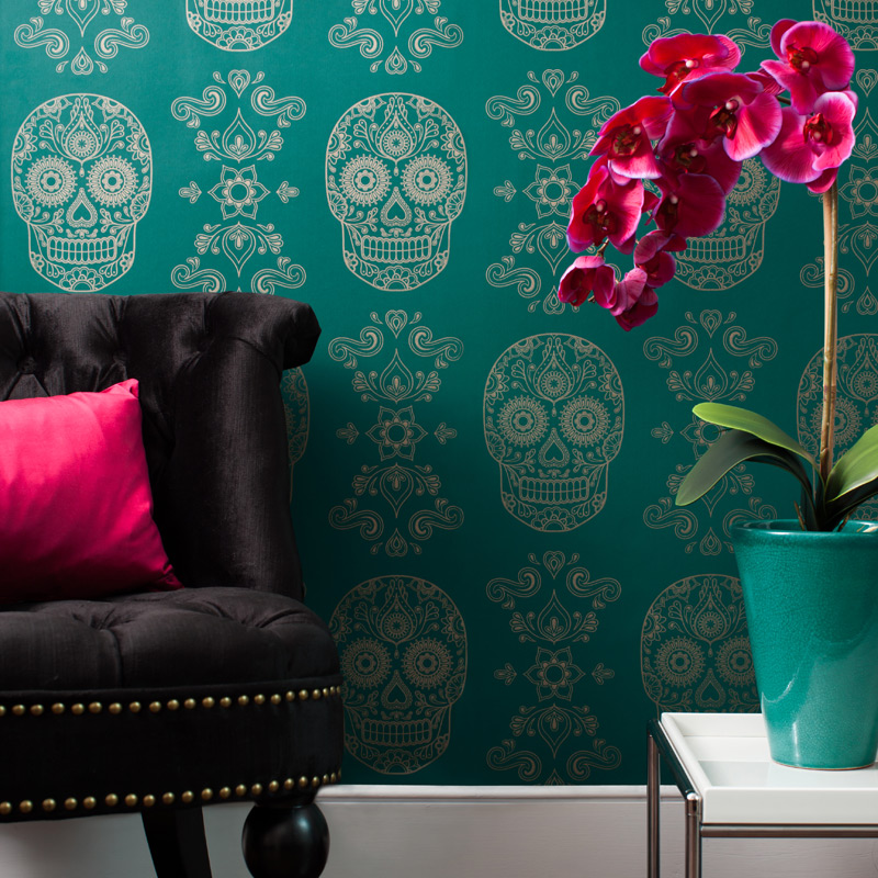 papel tapiz dia de muertos | Casa Haus