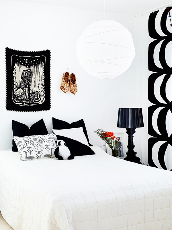 recámara blanca escandinava