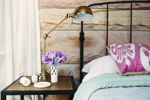 Color y textura para la recámara principal