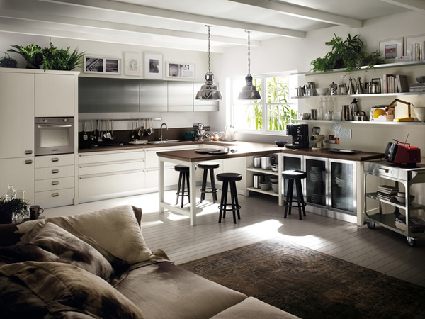 Cocina moderna vintage de Diesel para Scavolini