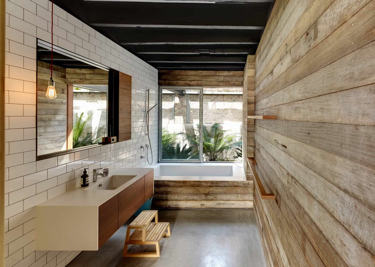baño de madera | Casa Haus