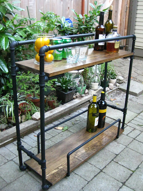 Bar industrial de tubería / Pipe bar cart / Casa Haus