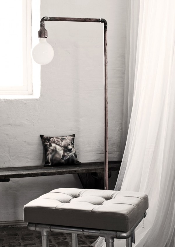 Lámpara de tubería / DIY industrial pipe lamp / Casa Haus