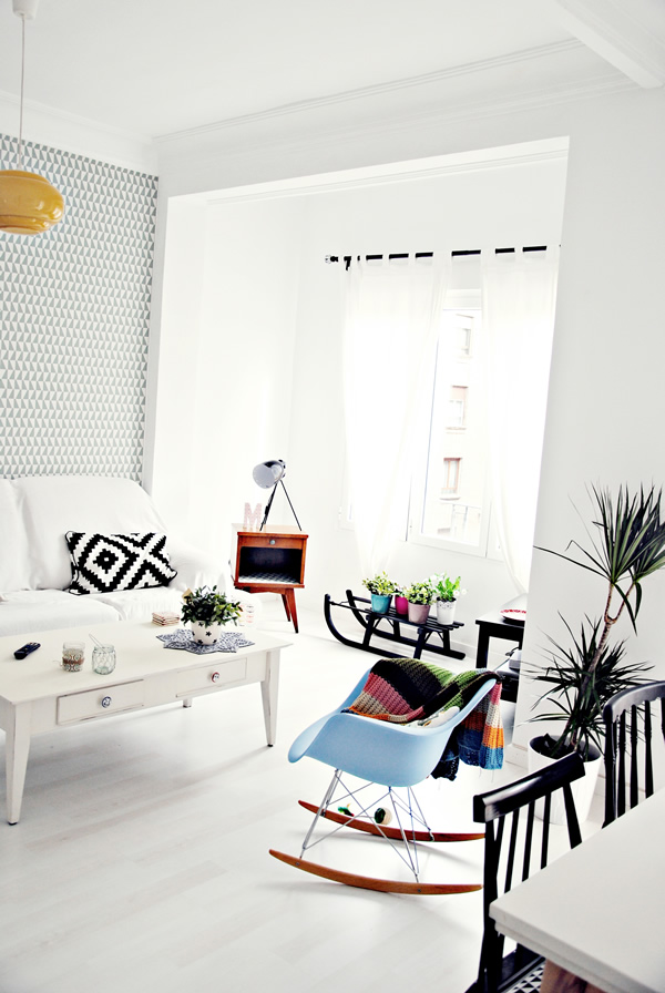 Sala blanca / White living room / Casa Haus