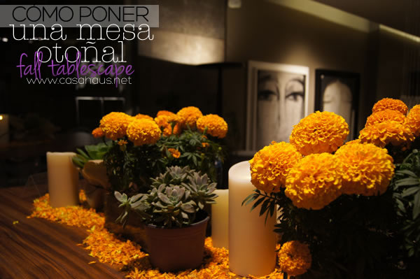 Fall tablescape // Mesa otoñal // Casa Haus