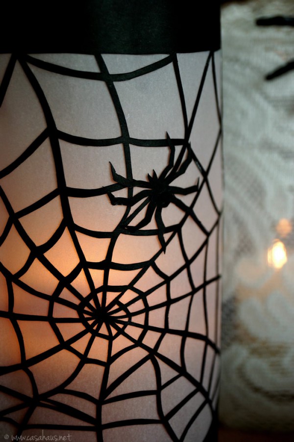 DIY paper lanterns for Halloween // Portavelas de papel para Halloween y Día de Muertos // Casa Haus