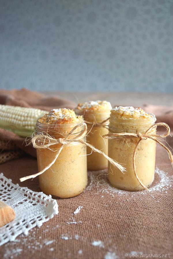 Mexican sweet cornbread in a jar / Pan de elote en frasco (o choclo) // Casa Haus
