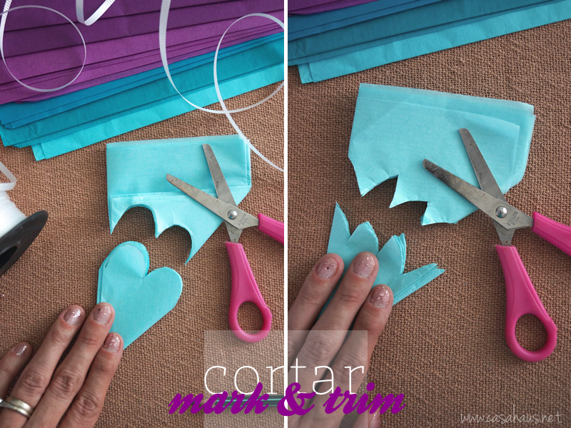 DIY tissue paper topper flower // Flores de papel // casahaus.net