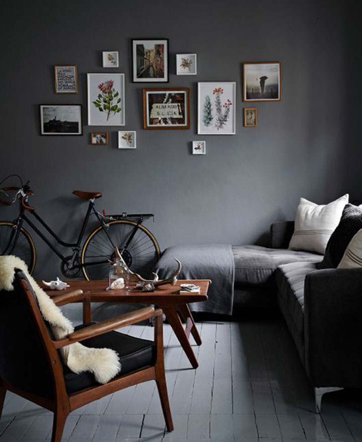 Gorgeous black walls | Hermosas paredes negras | casahaus.net