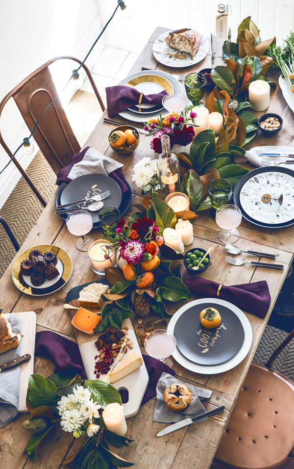 Fall tablesetting / Hermosa mesa otoñal // casahaus.net