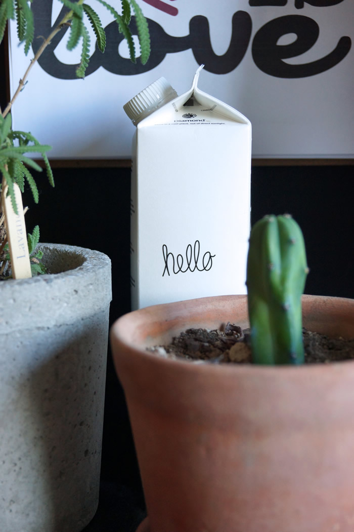 Nordic inspired office with plants / Nuestra oficina en casa / casahaus.net