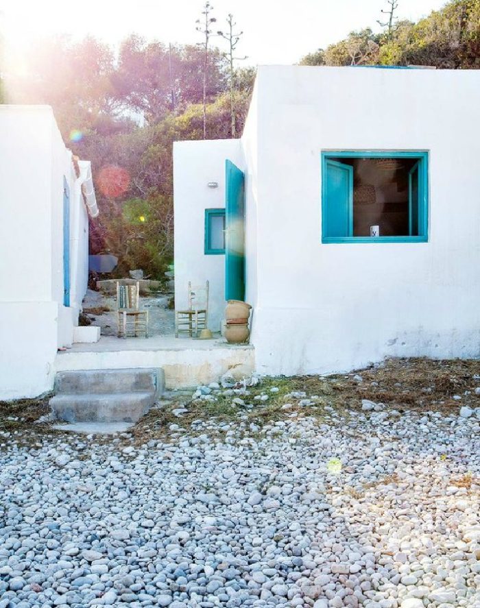 Una casa rústica en la playa