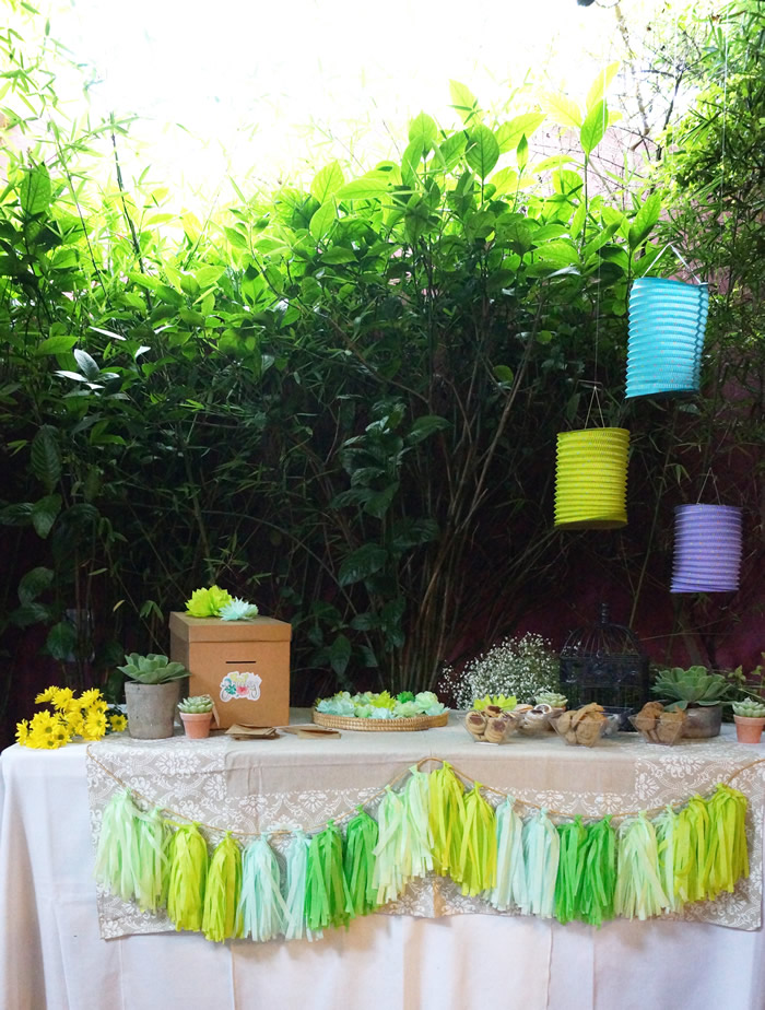 Succulent baby shower / Un baby shower suculento - Casa Haus Deco