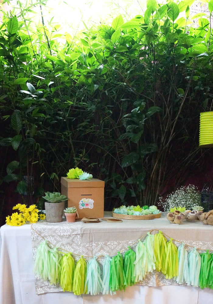 Succulent baby shower / Un baby shower suculento - Casa Haus Deco