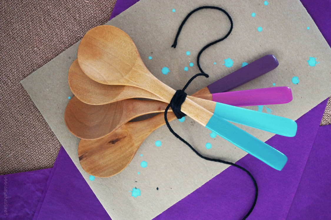 DIY: Cucharas de madera pintadas
